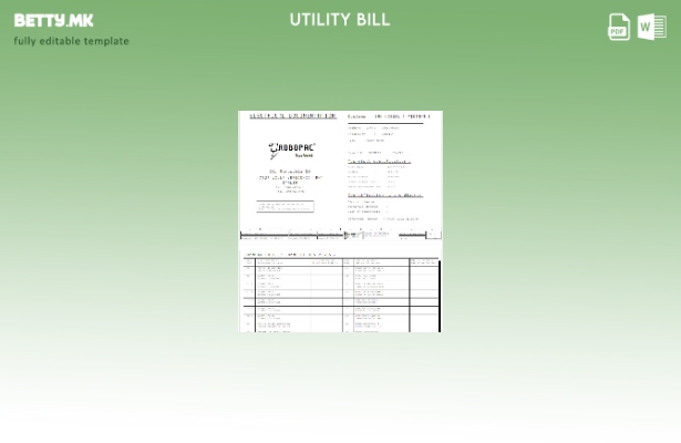 Шаблон за комунални сметки во модерен стил Италија Ropobac Systemi